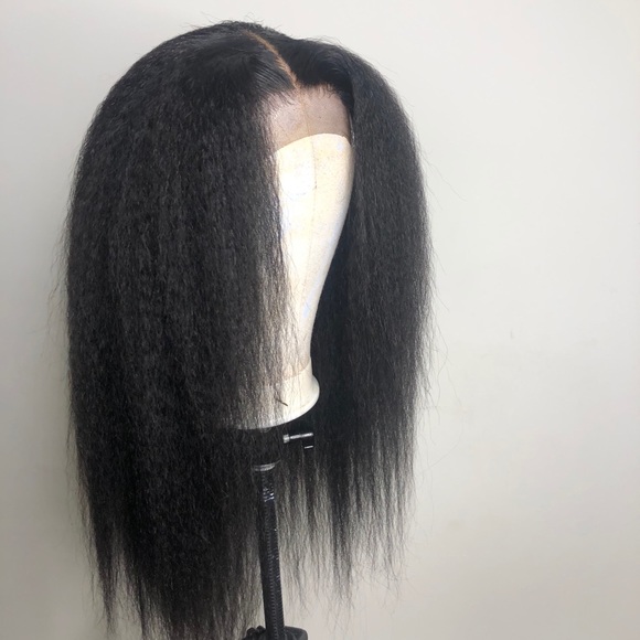 Other - 18” - kinky straight 4x4 lace closure wig